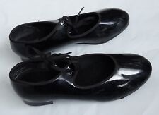 Capezio black Tyette 625 patented tap shoes 7.5 M