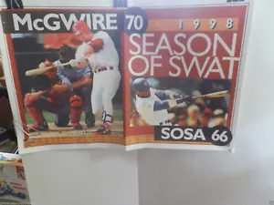 BASEBALL Poster (1998) "SEASON OF SWAT" (Steroids?) MARK MCGWIRE 70/ Sosa - Picture 1 of 2