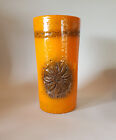 vintage Bitossi Keramik Sevilla Vase orange flower aldo londi italy 60er 70er