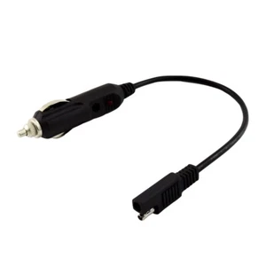 1pcs SAE to Car Cigarette Lighter Socket Male Battery Power Cable 18AWG 1FT 12V - Picture 1 of 6