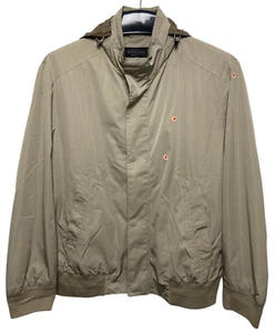 Giacca a vento Corneliani ID Made in Italy beige con cappuccio taglia M - Foto 1 di 18