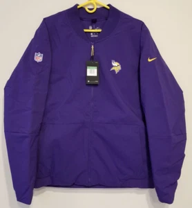 MINNESOTA VIKINGS Nike Shield Sideline Bomber Full-Zip Jacket - MENS XL - Picture 1 of 12