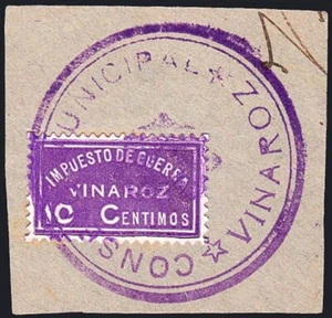 Castellón - Guerra Civil - Em. Local Republicana - Vinaroz - Allpeuz o 6 - Bild 1 von 1