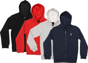 Spyder Youth Boys Full Zip Fleece Hoodie, Color Options - Picture 1 of 10