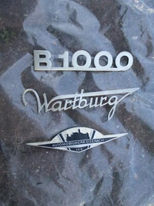 Lot Logo Emblem Schriftzug DDR Aluminium Barkas Wartburg Automobilwerk Eisenach - Bild 1 von 2