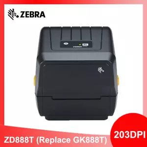 Zebra ZD888T USB Desktop Thermal Transfer Label Printer 203DPI Replace GK888T - Picture 1 of 11