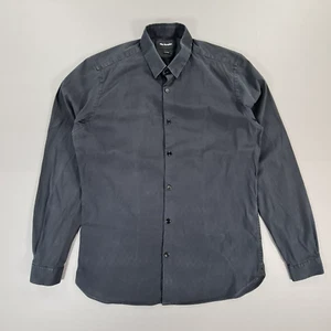 The Kooples Herren Hemd Schwarz Medium Fitted Baumwolle Stretch Langarm Knopfleiste - Bild 1 von 9