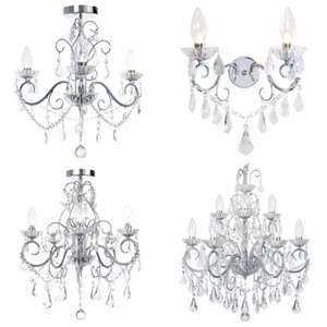 Litecraft Vara lampadari da bagno 3,5,9 bracci e 2 bracci luci da parete - 2 colori - Foto 1 di 54