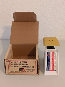 Vtg 1975-1978 13 cents Hanson 151 White 1 Pound Postal Postage Scale NOS In Box - Picture 1 of 12