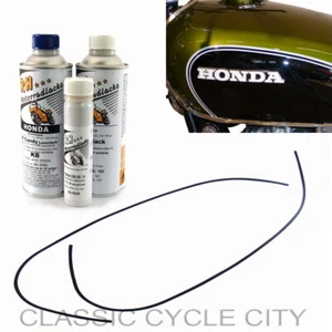 Honda CB 500 Four K0 K1 paint set candy jade green + decorative strips decor tank - Picture 1 of 1