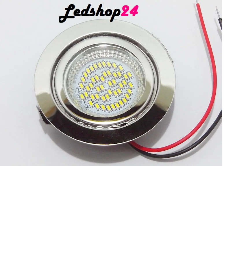 Roulotte Bagno Faretto da incasso Led Camper Tondo 3W 12V  Small Downled 6000K - Immagine 1 di 1