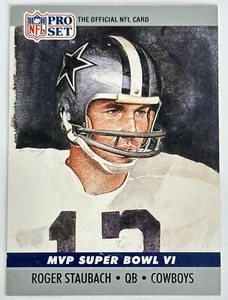 1990 Pro Set - MVP Super Bowl VI #6 Roger Staubach - Picture 1 of 2