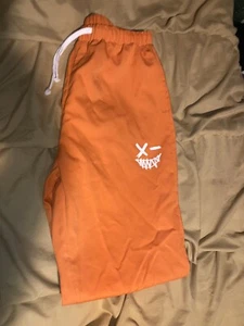 SHEIN Youth Orange Pants Smiley Face Size 13-14Y - Picture 1 of 5