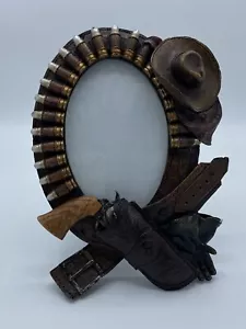 Western Cowboy Resin 3D Picture Frame 4”x6” - Picture 1 of 4