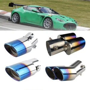 Kit de accesorios de coche punta silenciador cola acero inoxidable punta escape azul punta escape 1,4"-2,5" - Imagen 1 de 19