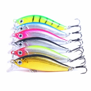 6PCS 5cm/3g Small Sinking Bait Minnow Fishing Lure Bass Crankbait Saltwater - Picture 1 of 12