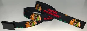 Chicago Blackhawks Belt & Buckle Ice Hockey NHL Fan Game Gear Team Pro Shop New - Picture 1 of 4