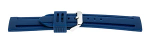 Watch Bracelets Paner Bracelets Pin Buckle Silicone Blue 20mm 22mm 24mm - Picture 1 of 1