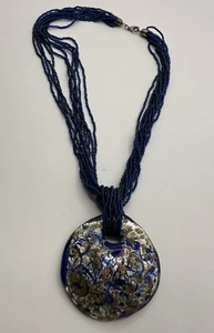 Venetian Murano Glass Pendant Necklace VEN005 - Picture 1 of 3