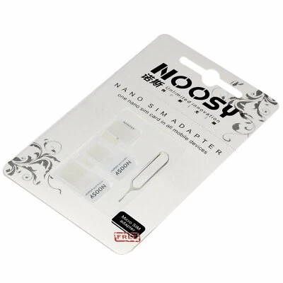 LOT 3 Noosy 3 en 1 nano sIM vers carte micro sIM et micro sIM nano en carte sIM - Imagen 1 de 4