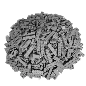 LEGO® Steine Hellgrau gemischt - Verschiedene Mengen - Light Bluish Grey NEU