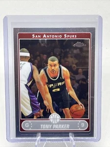 2006-07 Topps Chrom #81 Tony Parker Frankreich NBA HOF Folie Neuwertig + - Bild 1 von 2