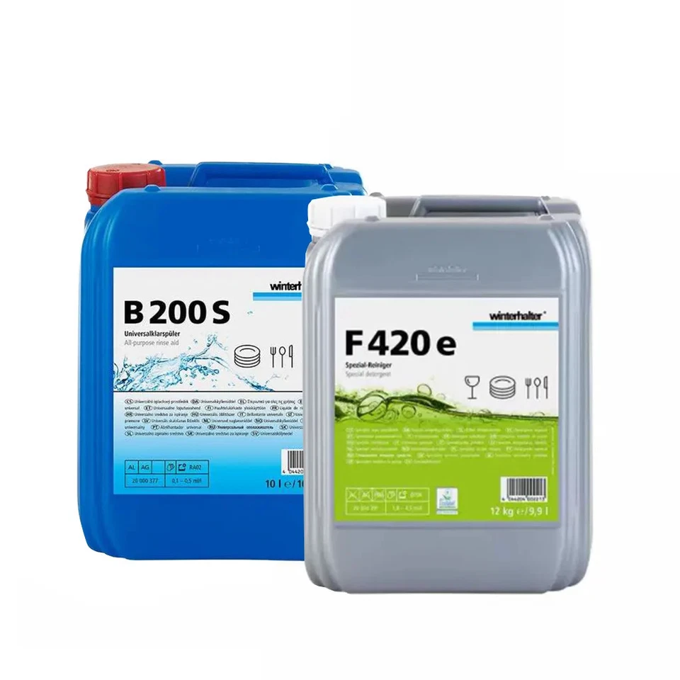 20% Ersparnis | Winterhalter Reiniger Set - F 420 12 kg + B 200 S 10 l
