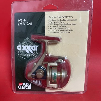 Carrete giratorio Abu Garcia Axxar AR500F nuevo en paquete grafito ligero Foto 1 de 4