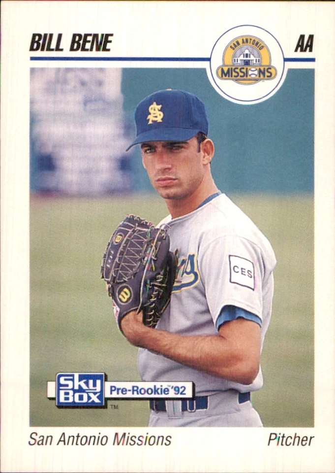 Bill Bene 1992 SkyBox AA #244 RC San Antonio Missions FREE SHIPPING AutographDen - Image 1 of 2