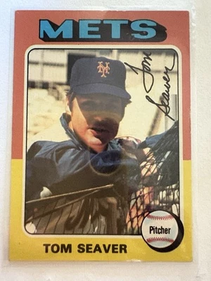 Topps 1975 - Tom Seaver #370 Salón de la fama ex Foto 1 de 2