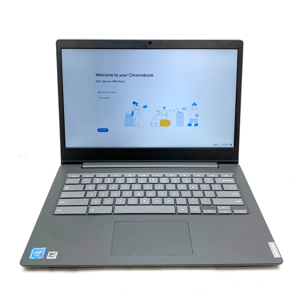 Lenovo Chromebook S340-14 14" Intel Celeron N4000 1.10GHz 4GB 64GB eMMC ChromeOS - Image 1 of 4