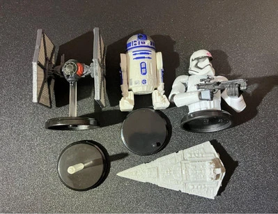 Star Wars Choco Egg Figure Set First Order R2-D2 Stormtrooper Star Destroyer - Image 1 of 4