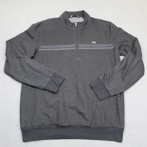 Travis Mathew Sweater Mens Medium Quarter 1/4 Zip Pullover Golf Casual Mock Neck - Picture 1 of 14