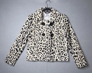 MILLY New York Leopardenmuster Kunstfell Vintage Retro Mod Animal Print Jacke 2  - Bild 1 von 15