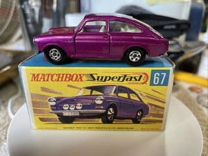 Matchbox Superfast #67B Volkswagen 1600TL 1970 In Crisp Original G Box NOS - Picture 1 of 17