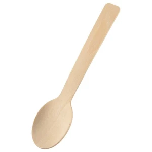 100 StüCke Einweg HolzlöFfel EislöFfel Westlichen Dessert Scoop Hochz3592 - Bild 1 von 10