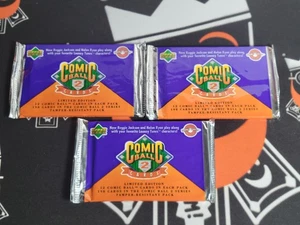Comic Ball 1991 Series 2 Trading Card Upper Deck New 3 Unopened Sealed Packs - Picture 1 of 2