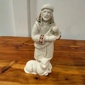 Vintage 1990s Lenox China Jewels Collection Nativity Shepard - Picture 1 of 6