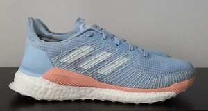 Womens Adidas Solar Boost Blue Pink Gym Fitness Running Trainers - UK 7 - Picture 1 of 8