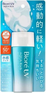 Kao Biore UV Aqua Rich Watery Gel 70mL Sunscreen Renewal model SPF50+/PA++++ - Picture 1 of 5