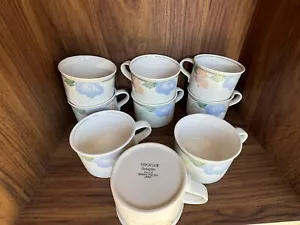 Set di 9 coppe piatte poesia giardino vintage Mikasa Japan Intaglio CAC08 - Foto 1 di 6