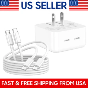 Original Dual USB-C Fast Charger For iPhone 15 /15 Pro /15 Pro Max Type C Cable - Picture 1 of 14