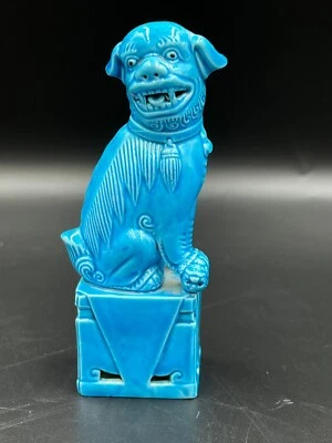 Vintage Chinese Miniature Foo Temple Lion Dog 12cm High - Image 1 of 4