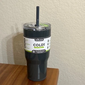 Reduce Cold1 34 oz Stainless Steel Tumbler 3 in 1 lid and Straw Smoke - Picture 1 of 4