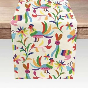 Boho Vintage Table Runner 72inch for Long Table Kitchen Heat Resistant Stain - Picture 1 of 2