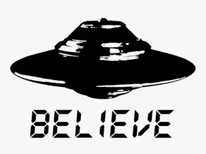 Brand New UFO BELIEVE TSHIRT Alien SCIENCE FICTION Mufon Roswell SM-5XL - Picture 1 of 2