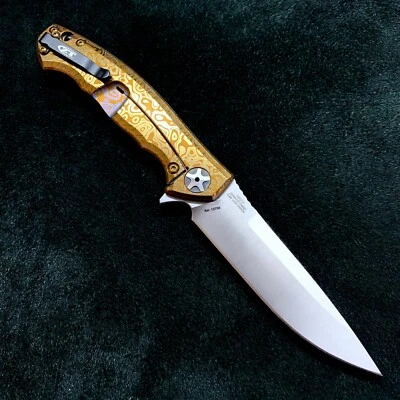  Carpeta de borde liso Zero Tolerance ZT 0452CF BWL bronce Flomascus Ano zt452cf Foto 1 de 4