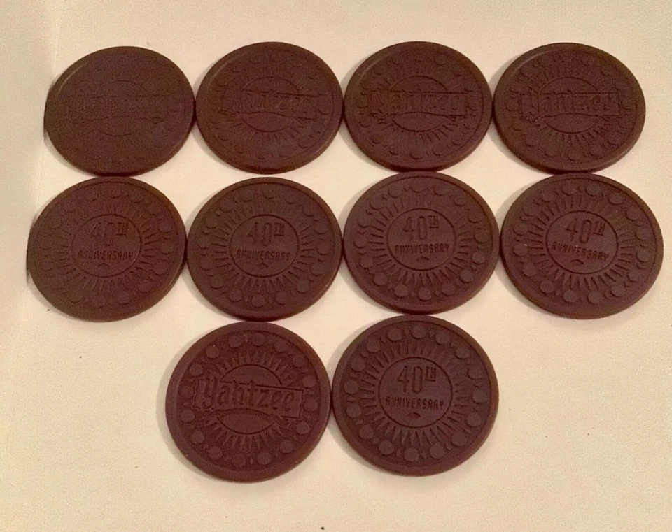 Yahtzee 40th Anniversary Edition 1995 Replacement Chips - Imagem 1 de 1