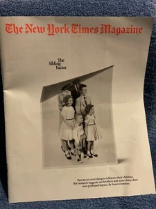 New York Times Magazine - May 11, 2025-The Sibling Factor - Picture 1 of 3