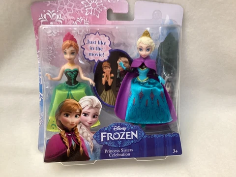 DISNEY FROZEN ANNA & ELSA PRINCESS SISTERS CELEBRATION MINI FIGURE 2-PACK SEALED Cover